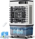 Swamp Cooler,2500CFM portable air conditioners with 8.0 Gal Water Tank,3 Speeds,120° Oscillation,12H Timer,Remote & Touch Control,Evaporative Cooler,Cooling Fan for Yard Garage Patio(36IN)
