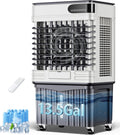 Swamp Cooler,3600CFM portable air conditioners with 13.5 Gal Water Tank,3 Speeds,120° Oscillation,12H Timer,Remote & Touch Control,Evaporative Cooler,Cooling Fan for Yard Garage Patio(42IN)
