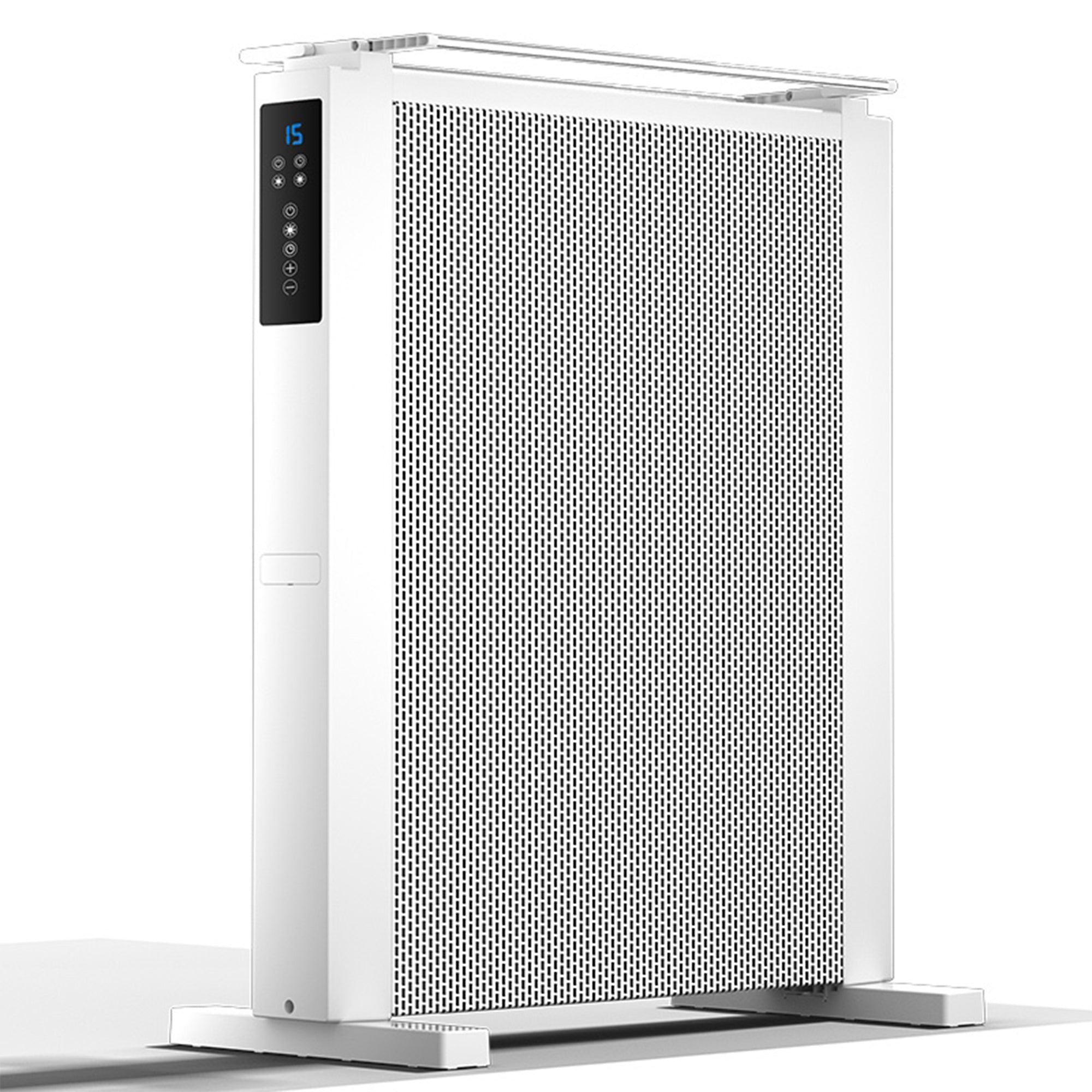 Landeagle 35" Space Heaters for Large Room, 1500 W Radiator Electric Heater with Tip-over & Overheat Protection, Heaters with Remote Control, 12H Timer for Indoor Office Use(White)
