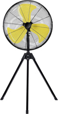 Landeagle 7550 CFM High Velocity Pedestal Oscillating Fan, 3-Speed Heavy Duty Industrial Standing Fan with Metal Aluminum Blades and Adjustable Height for Basement,Warehouse,Commercial,Factory