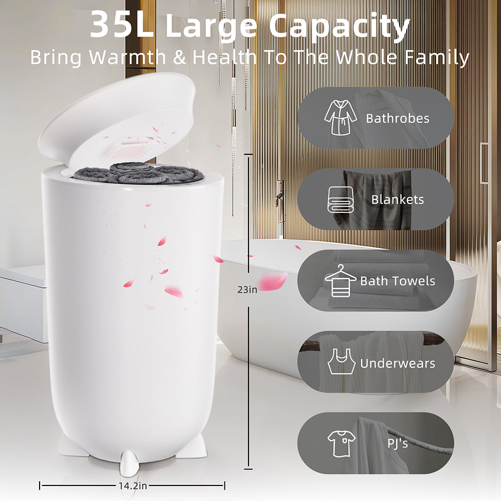 Landeagle Towel Warmers, Hot Towel Warmers for Bathroom with Aroma Tray, 36L Luxury Towel Warmer Bucket with Auto Shut Off, Built-in Timer for 15-60 Minutes, Fit for Towels, Bathrobes, Blankets(36L)