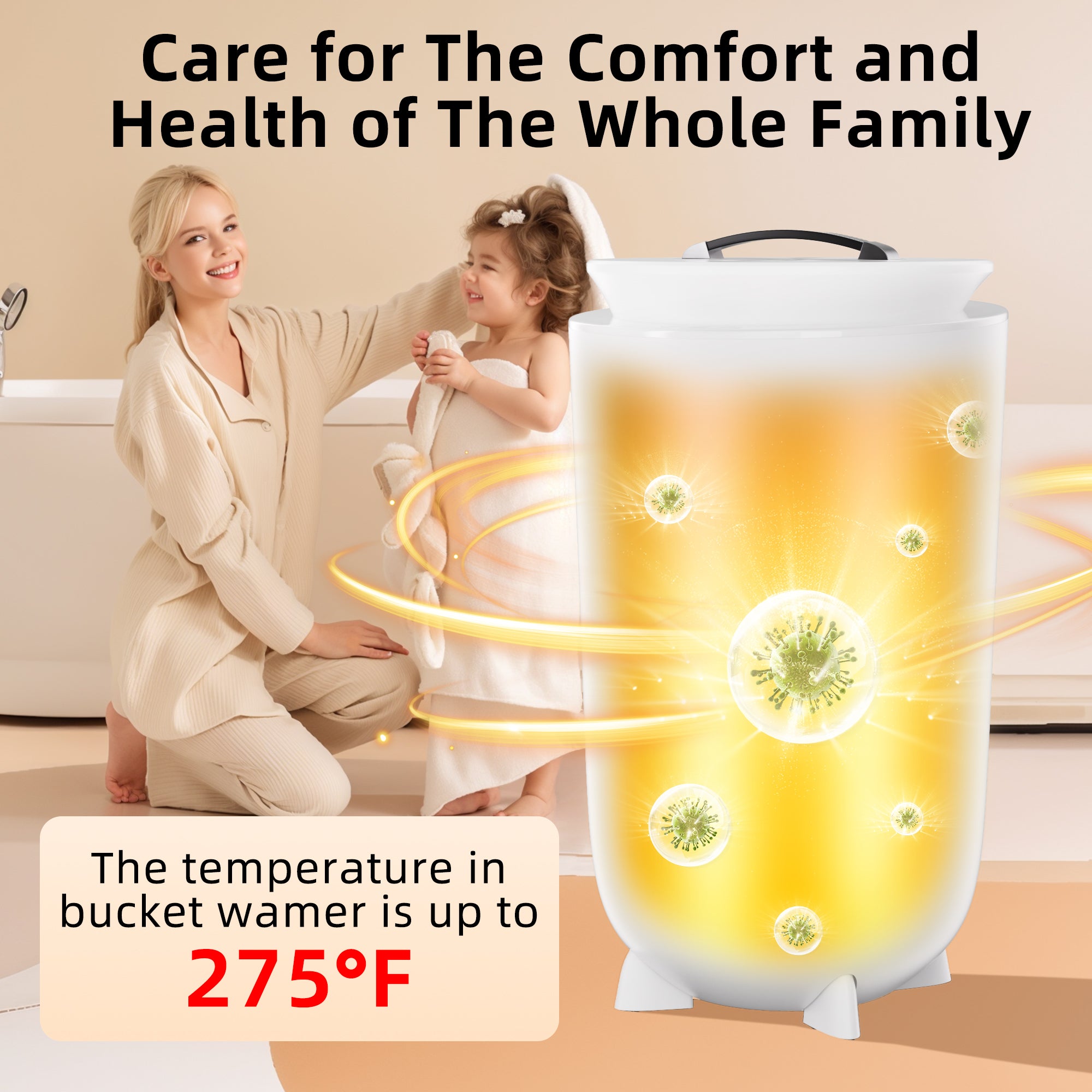 Landeagle Towel Warmers, Hot Towel Warmers for Bathroom with Aroma Tray, 36L Luxury Towel Warmer Bucket with Auto Shut Off, Built-in Timer for 15-60 Minutes, Fit for Towels, Bathrobes, Blankets(36L)