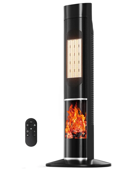 Landeagle Space Heater with Safety Tip-Over Protection for Office Indoor Use