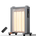 Landeagle 1500W Radiator Space Heater with Thermostat, 360° surround heating, Indoor Heater with Remote Control, Electric Heater with Tip-over  Protection, 12H Timer for Indoor Use(26IN)