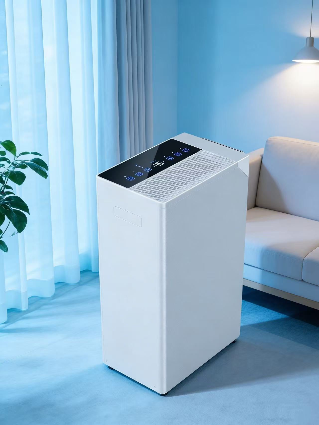Landeagle 5000 Sq. Ft Dehumidifier for Basement, 80 Pint/Day Large Compressor Dehumidifiers with Drain Hose, Smart Humidity Control, 1.6 Gal Tank