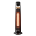 Landeagle Space Heater for Large Room,34" Ceramic Heater with LED Light, 1500W Portable Electric Tower with Thermostat, 90°Oscillation,24H Timer,Tip-over & Overheat Protection for Bedroom Office,Black